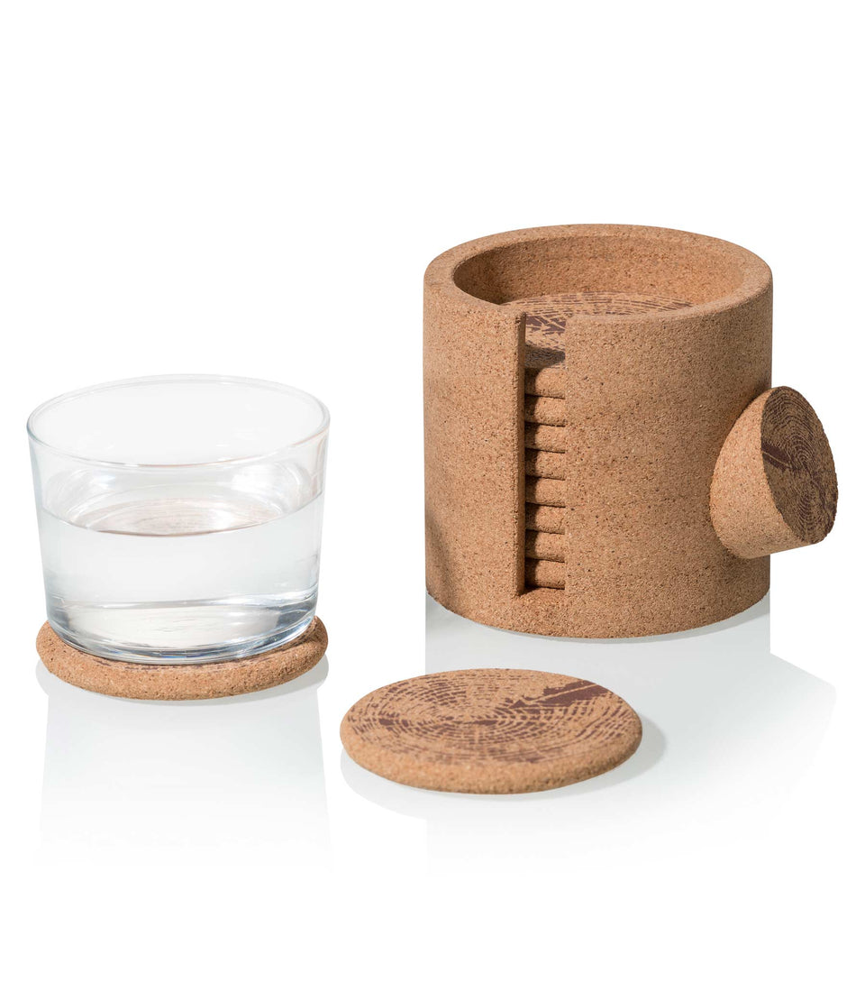 Sous-verre Bûche - 6 pièces