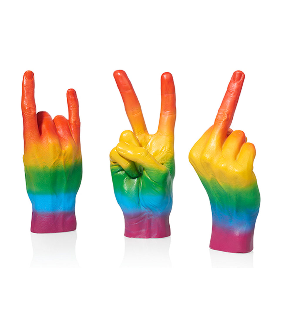 Sculpture Peace Rainbow - 4 pièces