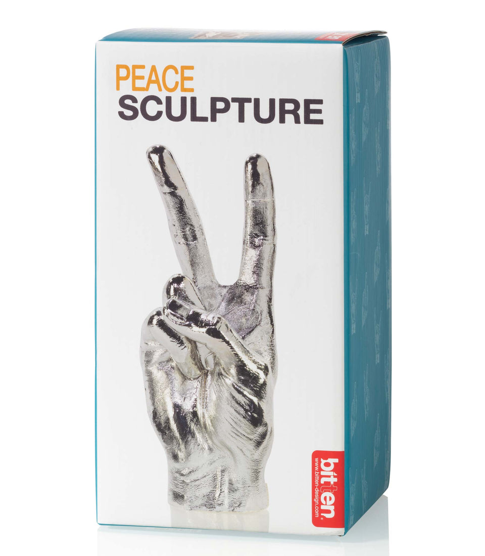 Sculpture Peace Argent - 4 pièces