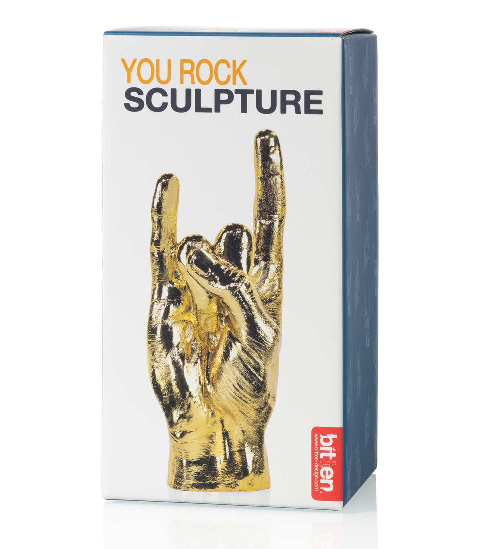 Sculpture Rock 'n Roll Doré - 4 pièces