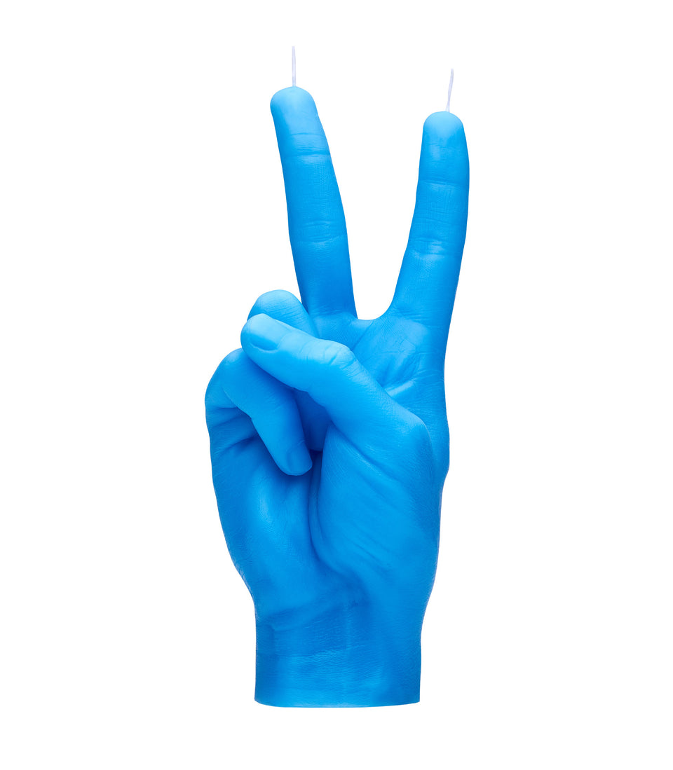 Bougie Peace Bleu