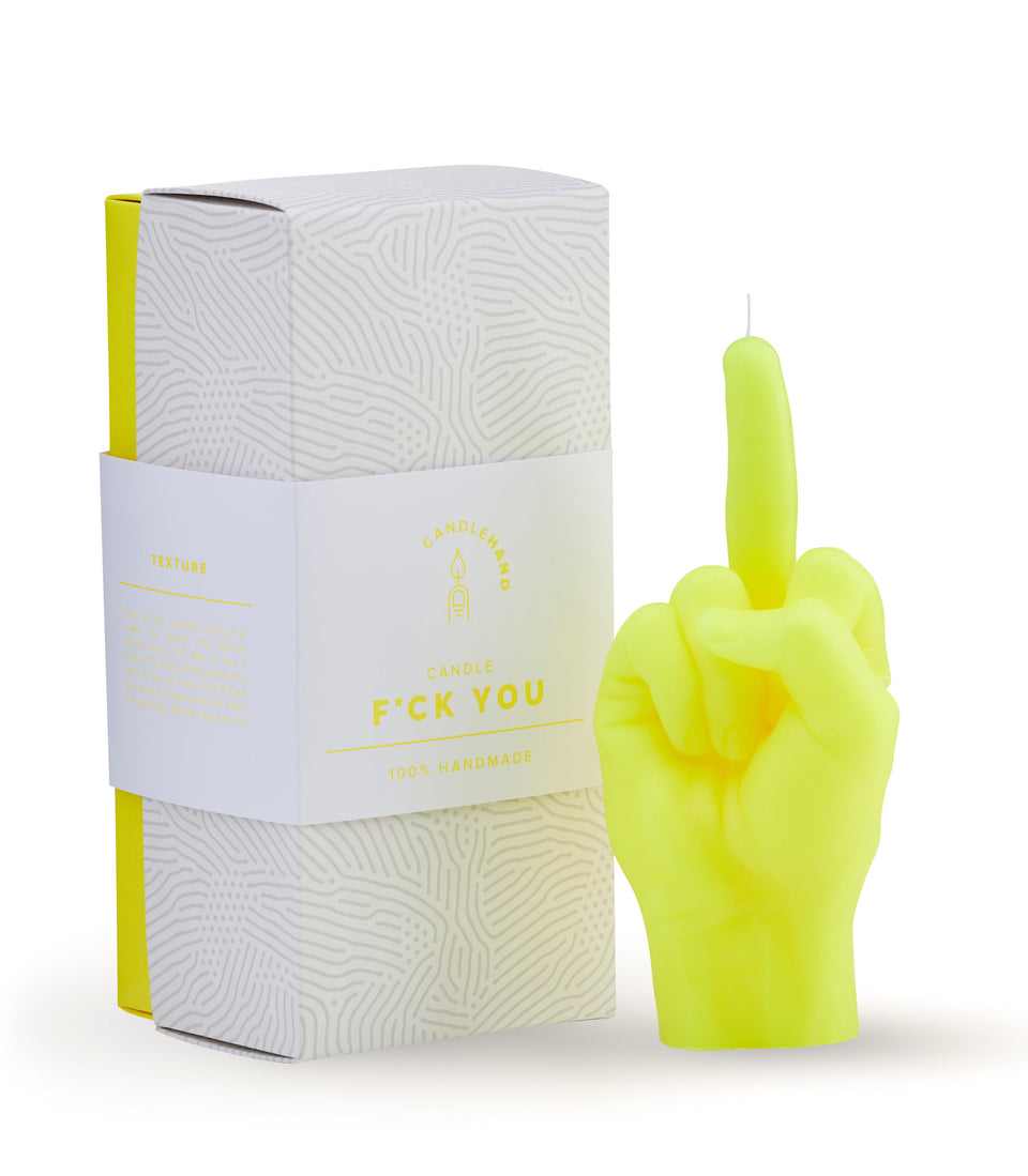 Bougie F*ck you Fluo Jaune
