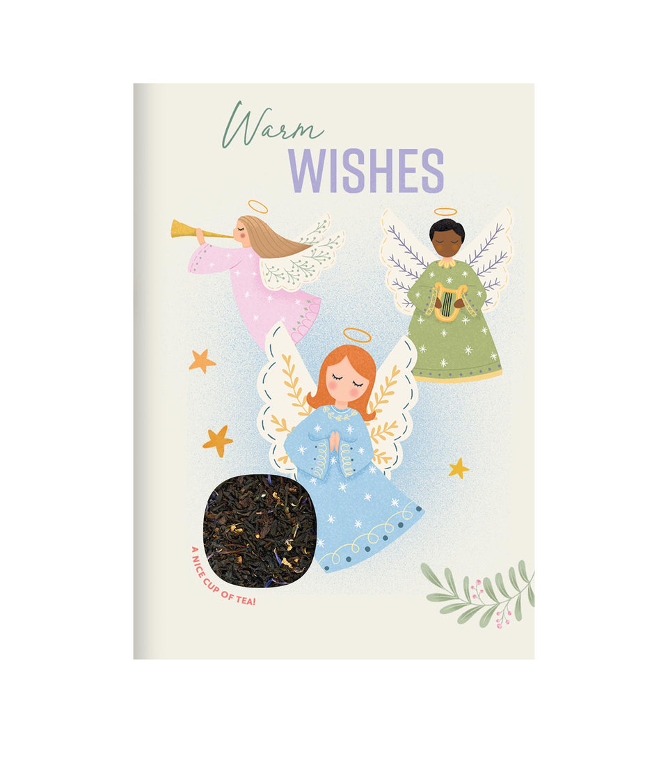 Infusion Carte Postale Warm Wishes Anges - 6 pièces