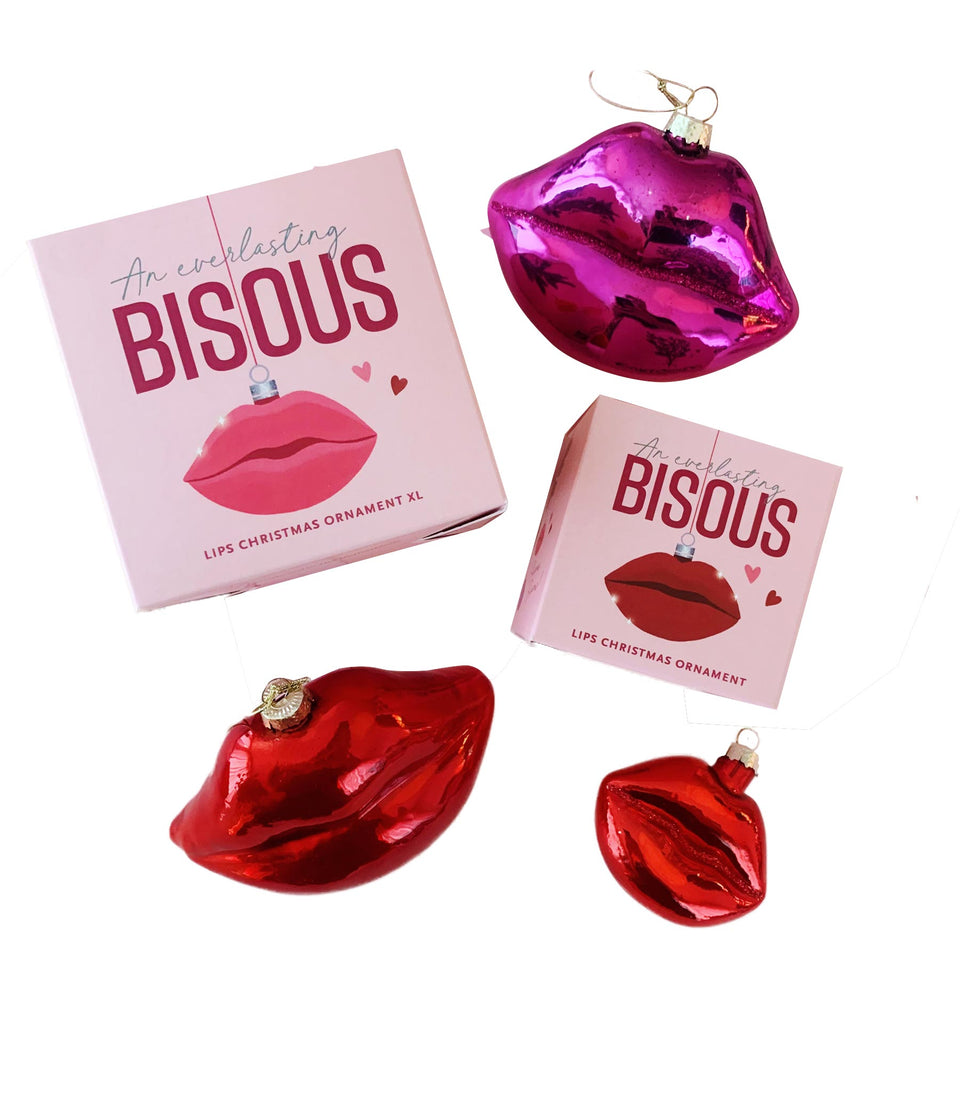 Déco Noel Bisous Bisous de Noël - 12 pièces assorti