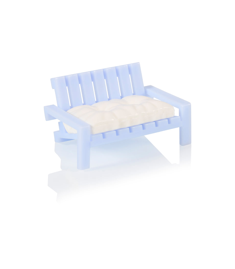 Porte-savon de banc Bleu - 6 pièces