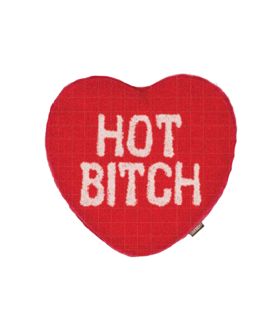 Bouillote Cœur 'Hot Bitch' - 4 pièces