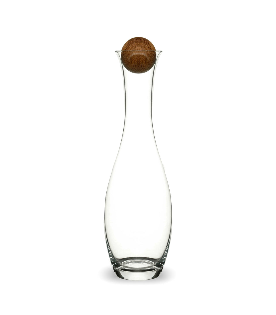 Carafe Nature avec bouchon chêne Transparent/marron - 6 pièces