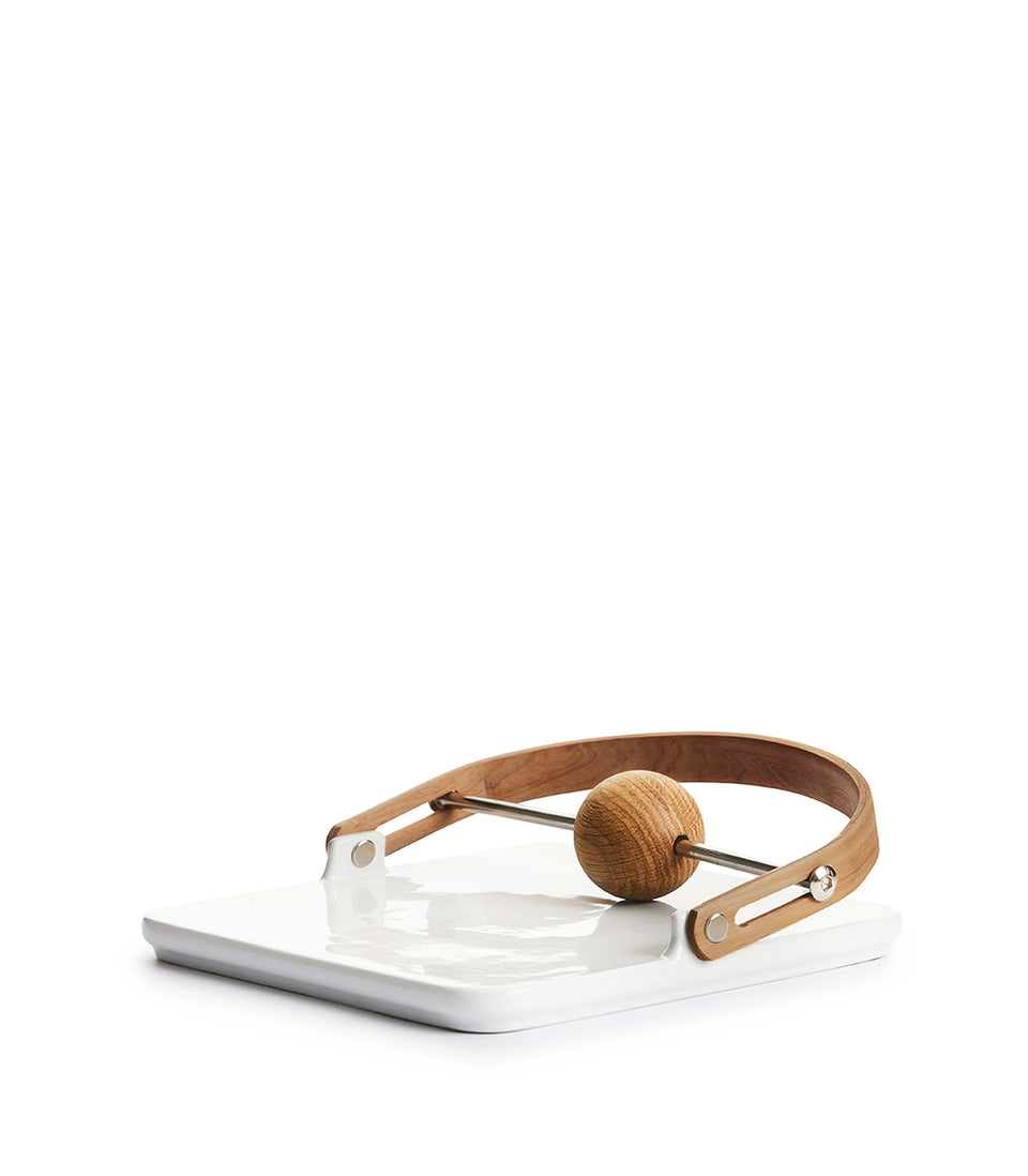 Porte-serviettes Nature Blanc/marron - 6 pièces