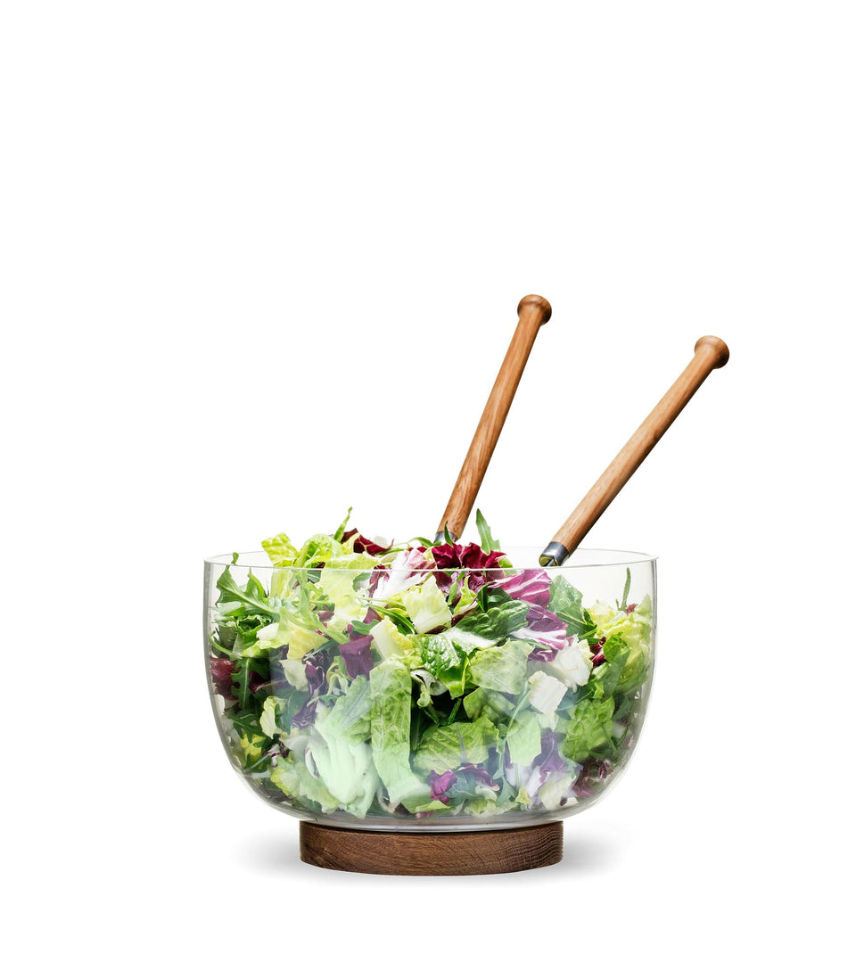 Saladier Nature Transparent/marron - 4 pièces