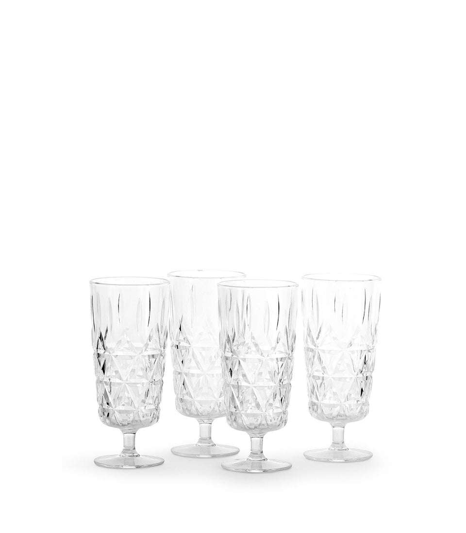 Verre haut Picnic Juni, lot de 4 Transparent - 6 pièces