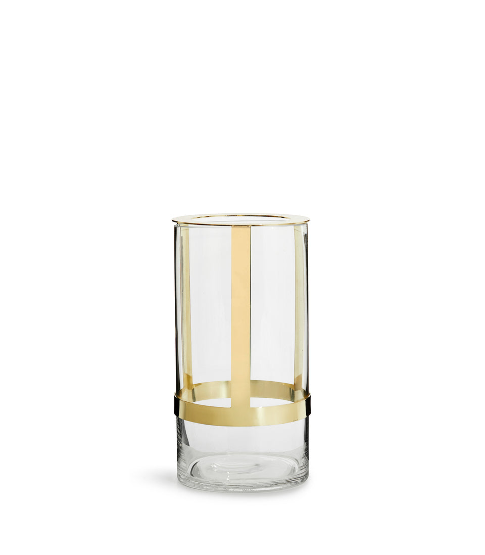 Vase Hold medium Transparent/or- 6 pièces