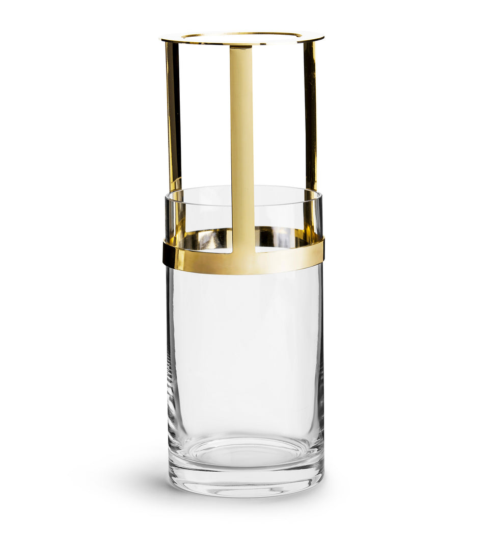 Vase Hold medium Transparent/or- 6 pièces