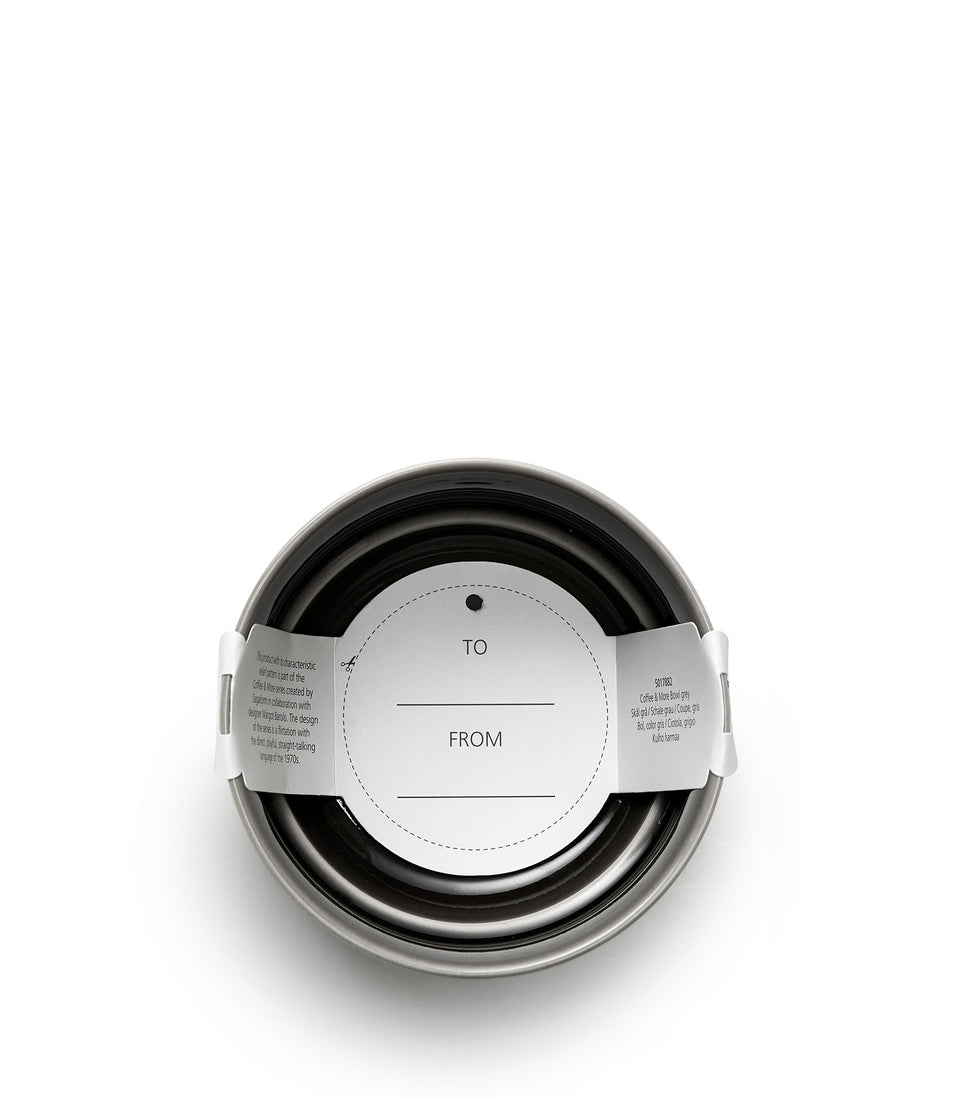 Bol Coffee & More Gris - 6 pièces