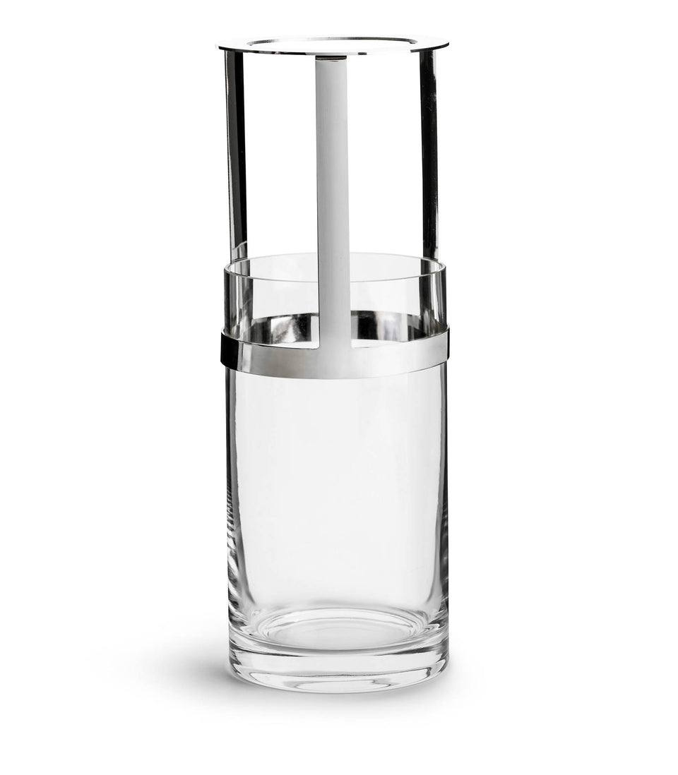 Vase Hold medium Transparent/Argent - 6 pièces