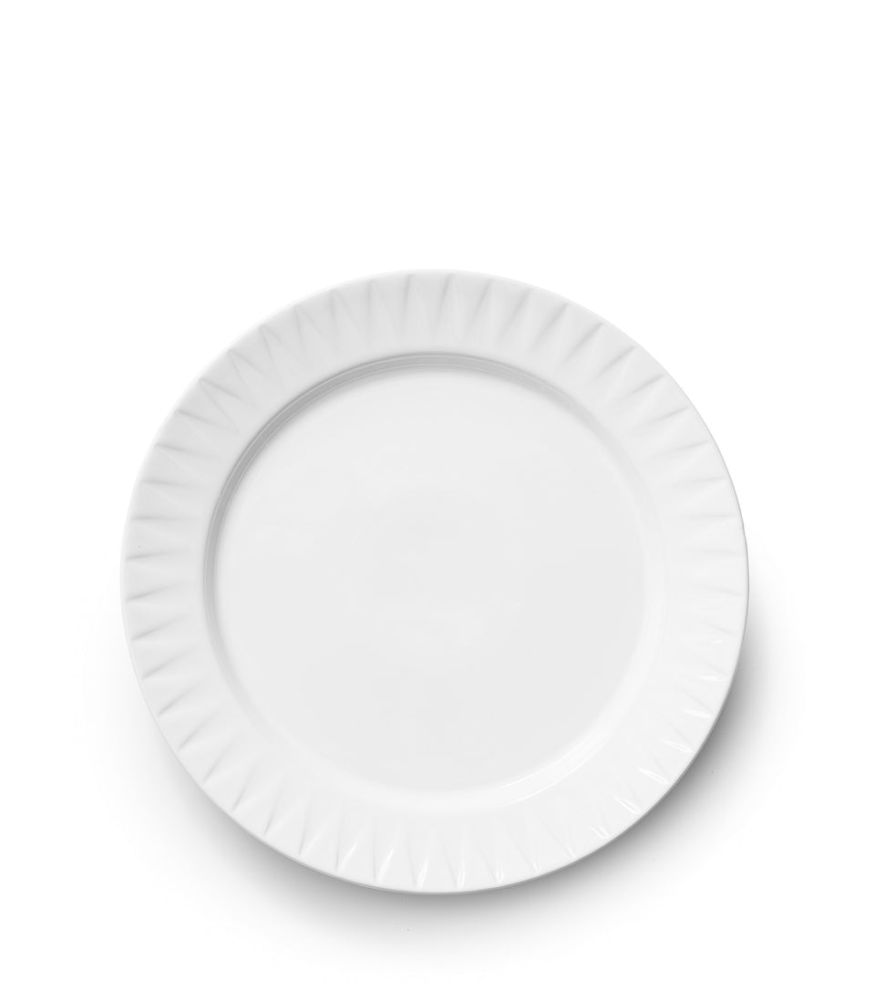 Assiette Coffee & More blanc - 4 pièces