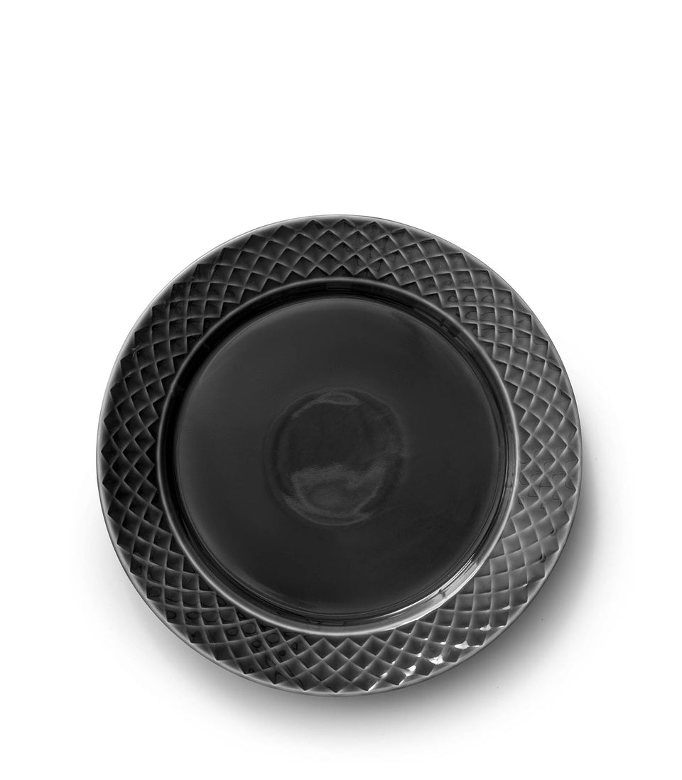 Assiette Coffee & More Gris - 4 pièces