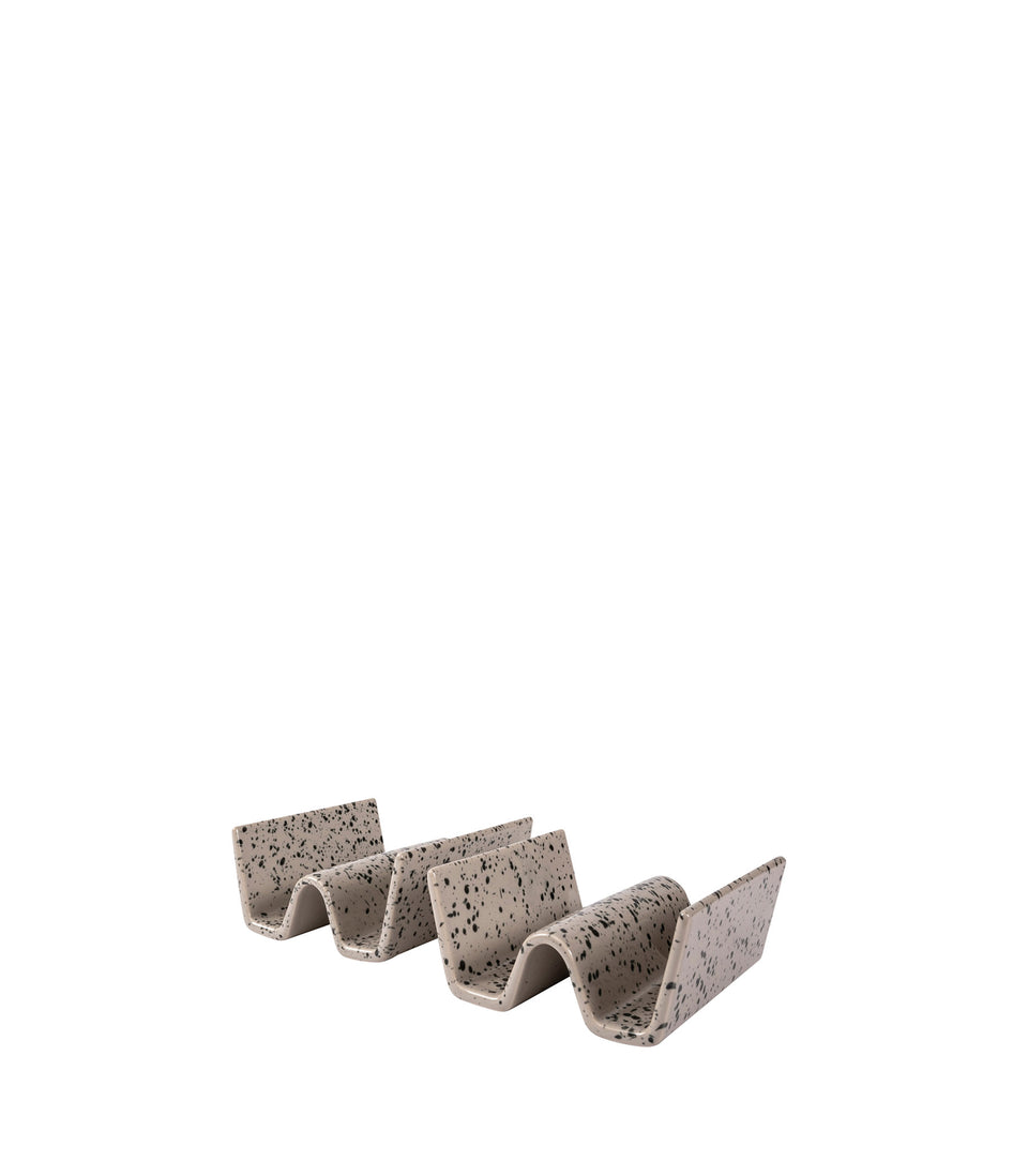 Support à tacos Ditte, lot de 2 Gris/noir - 6 pièces