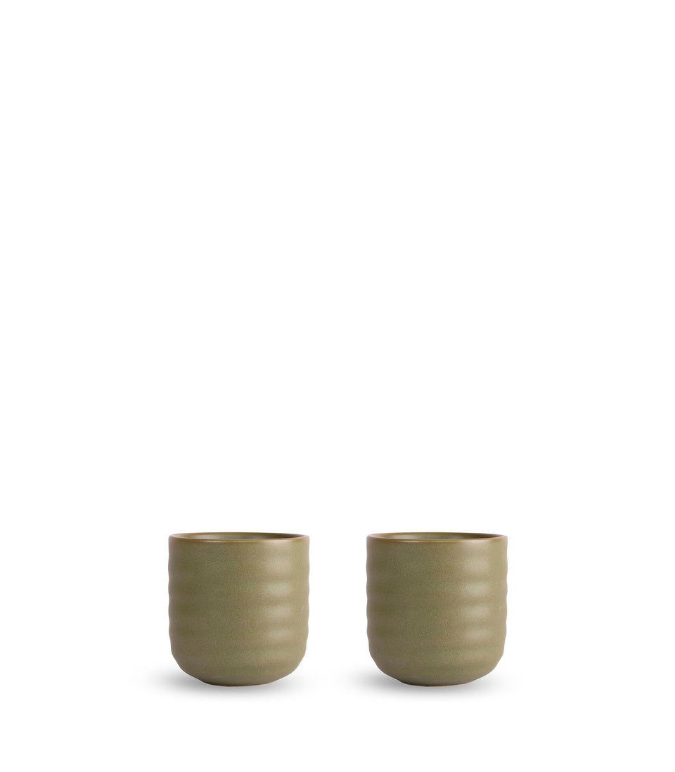 Tasse Ellen, lot de 2 Vert - 6 pièces