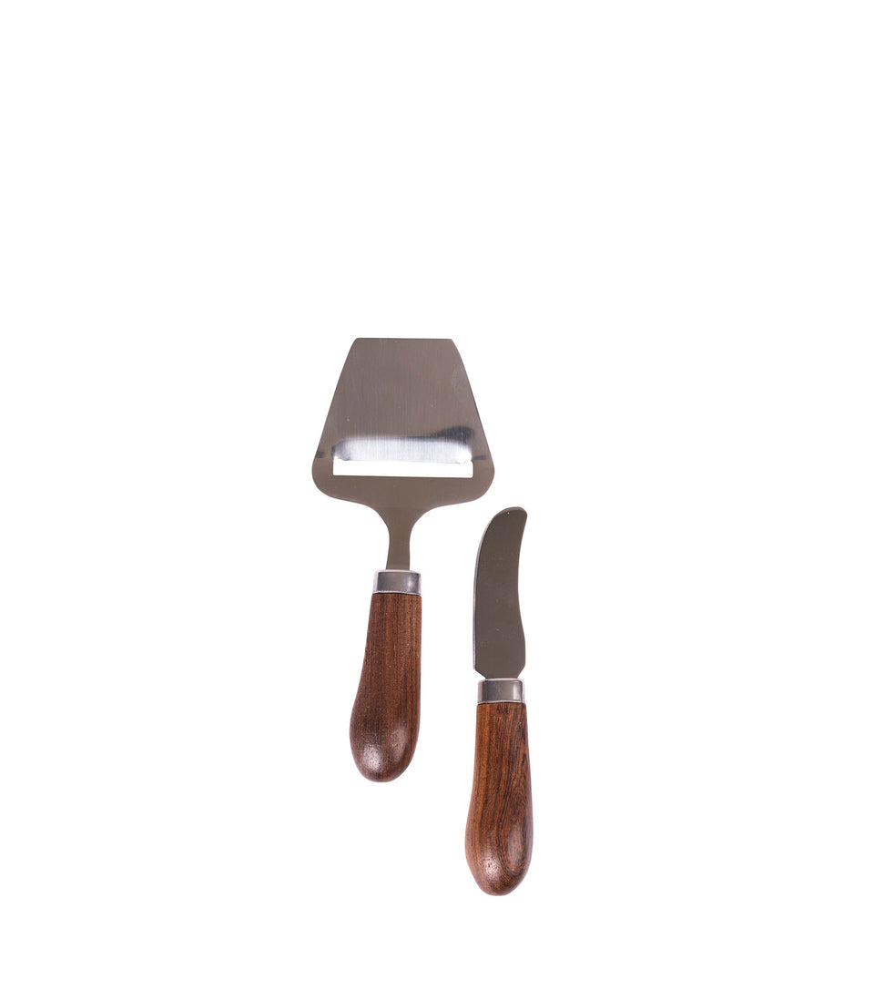 Tranche-fromage / couteau à beurre Astrid, lot de 2 Marron - 6 pièces