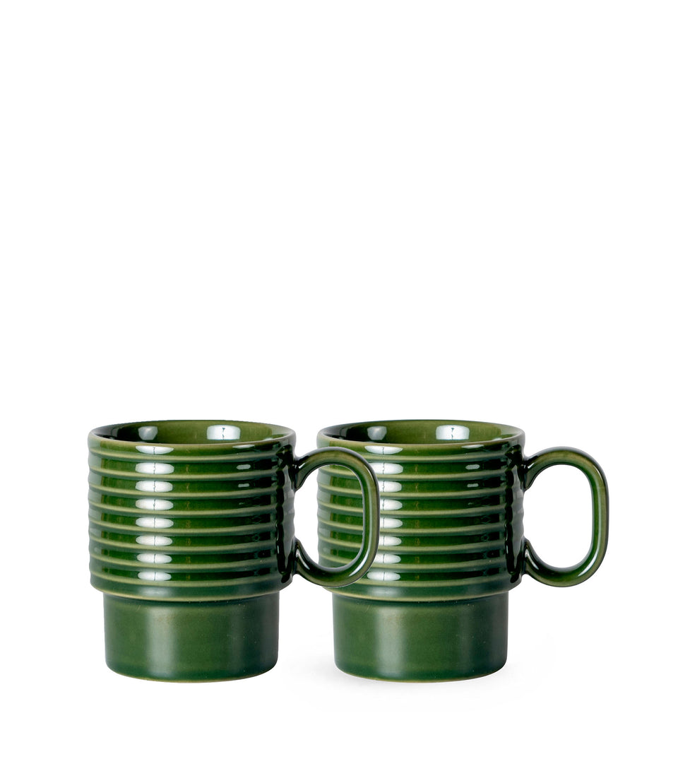Mug Coffee & More, lot de 2 Vert - 6 pièces