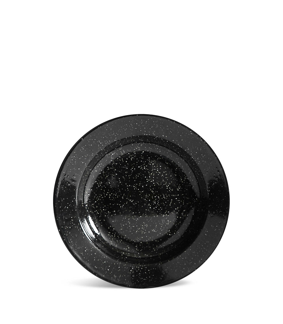Assiette émaillée Doris Noir - 12 pièces