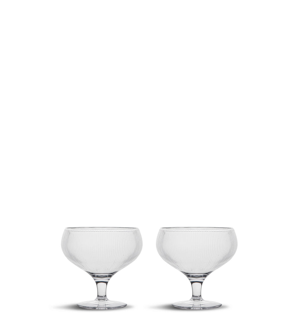 Verres coupe Billi, lot de 2 Transparent - 6 pièces