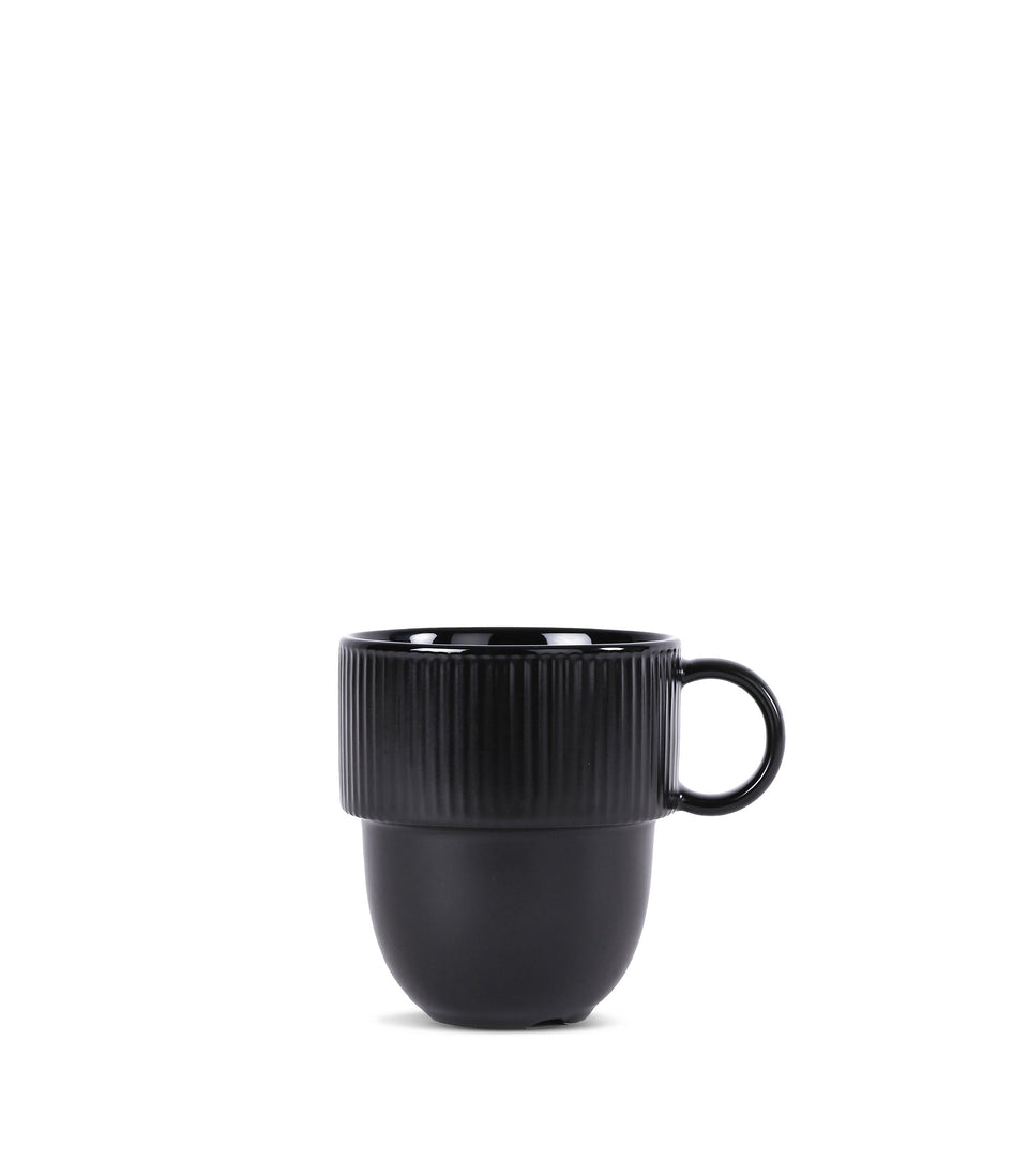Tasse Inka avec anse Noir - 6 pièces