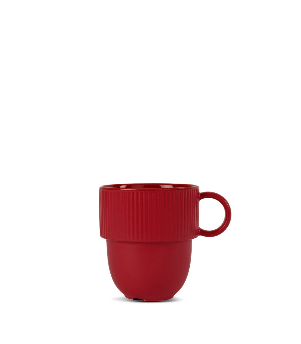 Tasse Inka avec anse Bordeaux Pantone 202C- 6 pièces