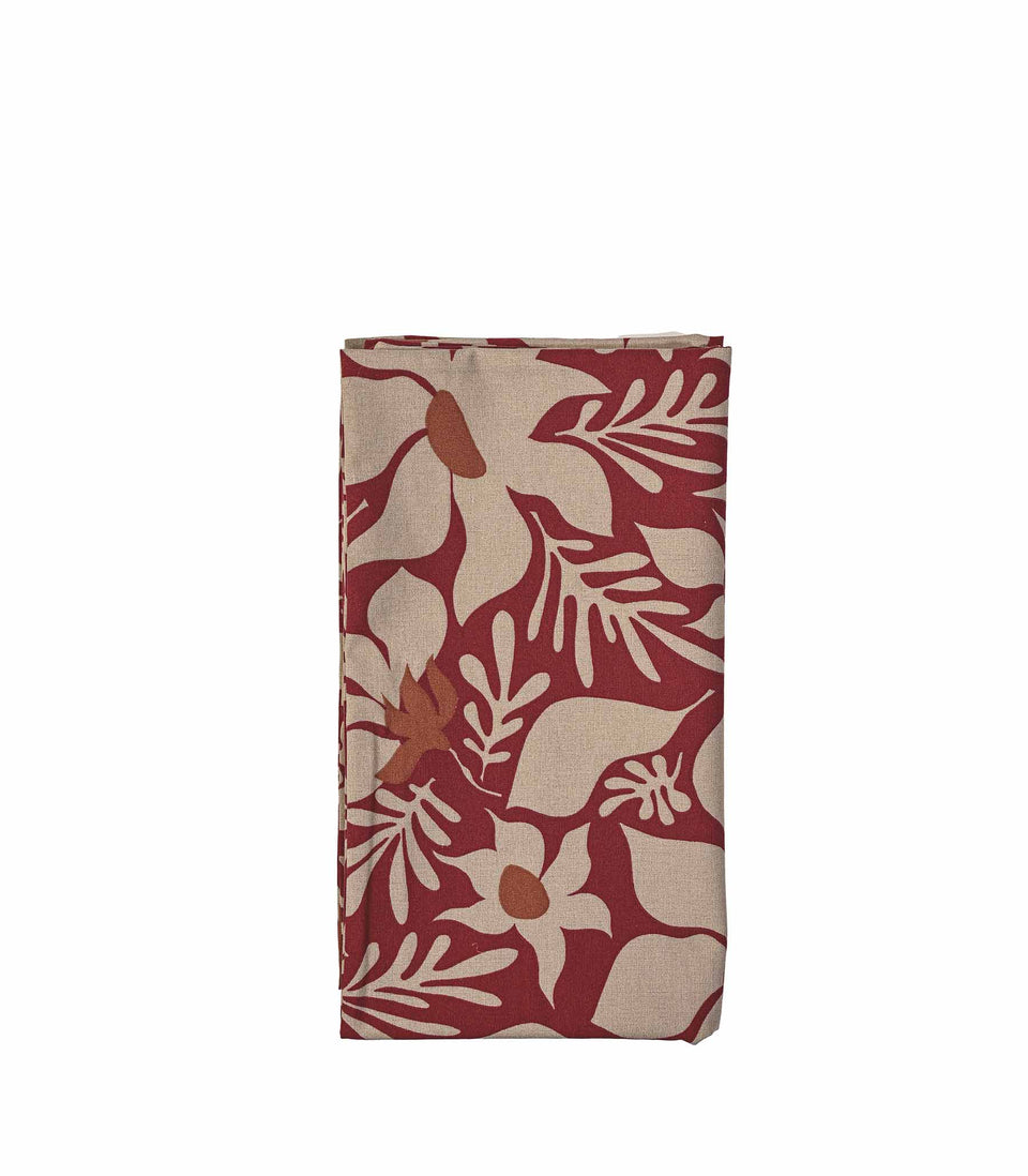 Nappe Edith Bordeaux - 6 pièces