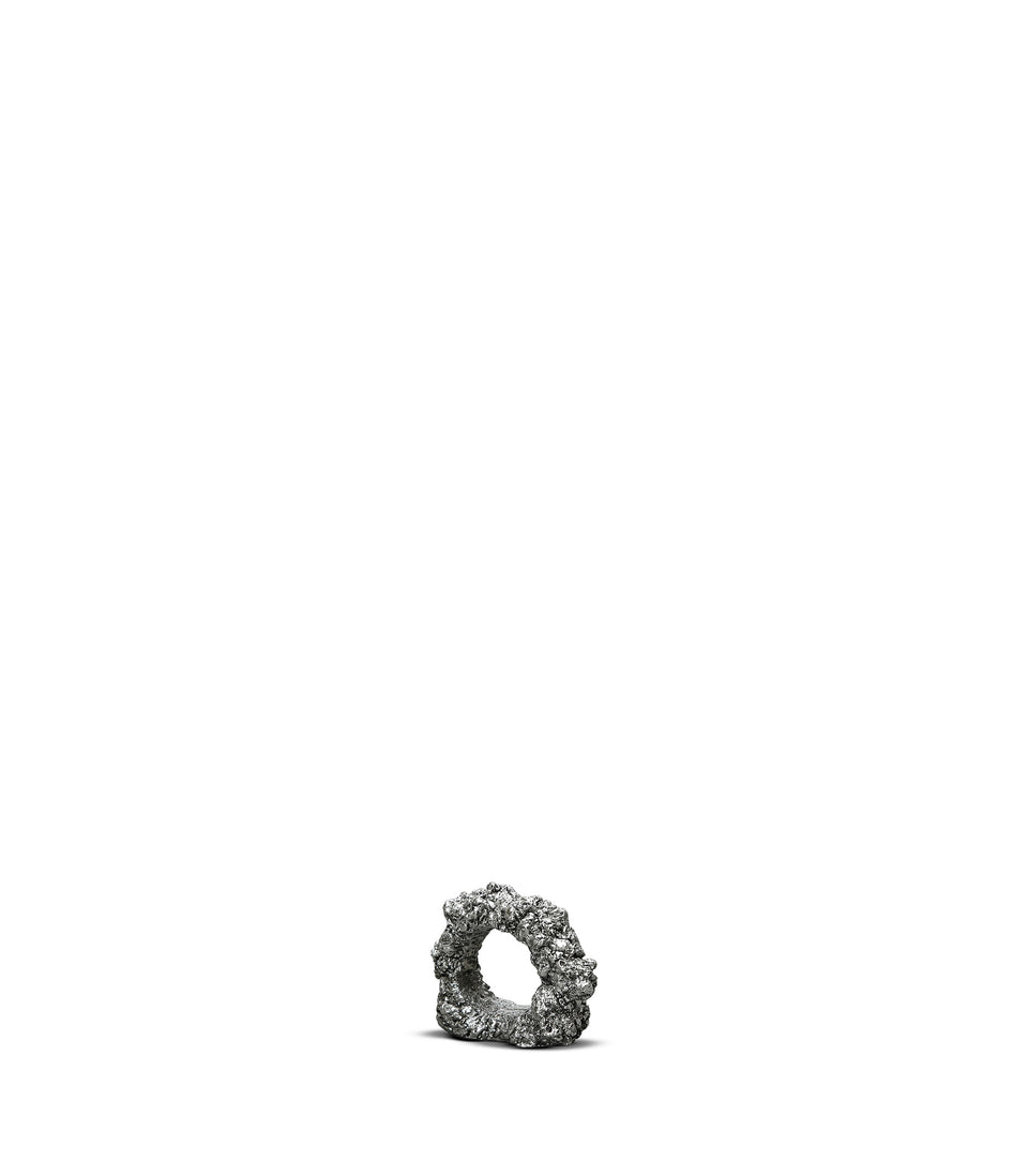 Ronds de serviette Minerale Argent - 12 pièces
