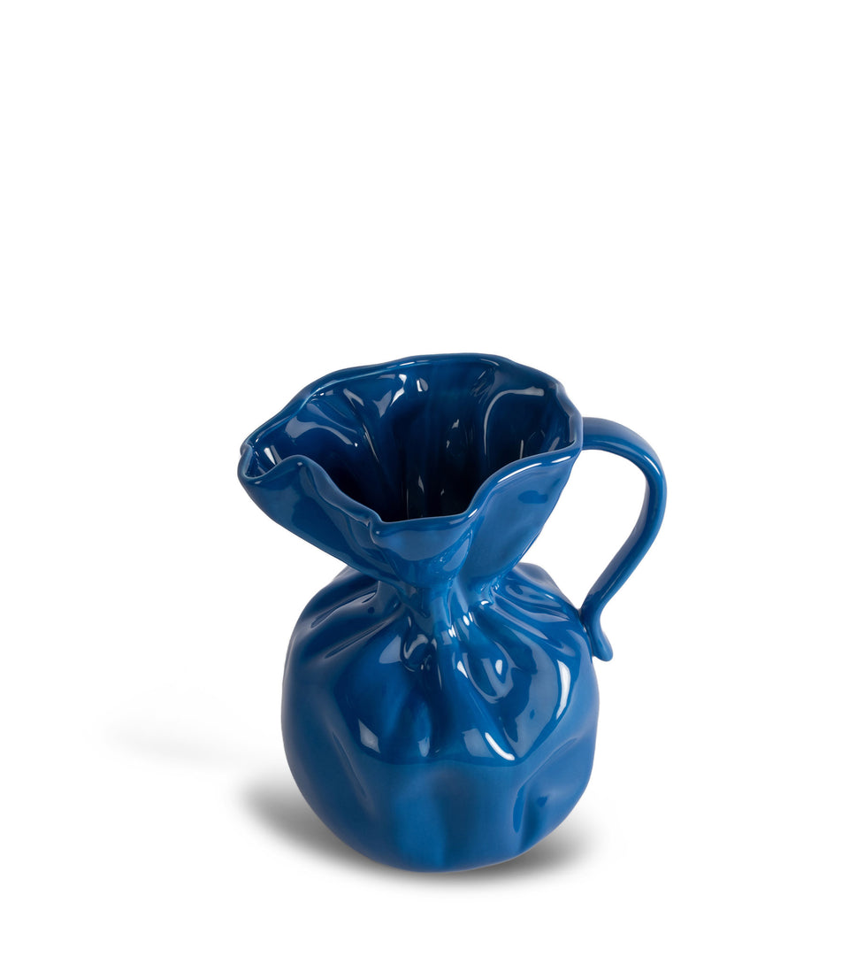 Vase Crumple Bleu - 1 pièce