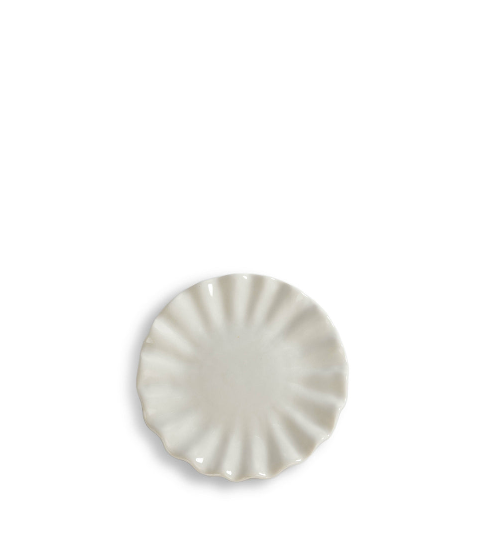 Assiette Shelley Blanc - 4 pièces