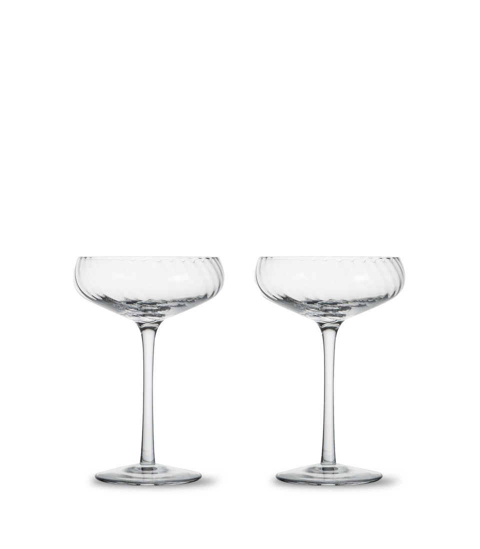 Coupes à champagne Opacity, lot de 2 Transparent - 6 pièces