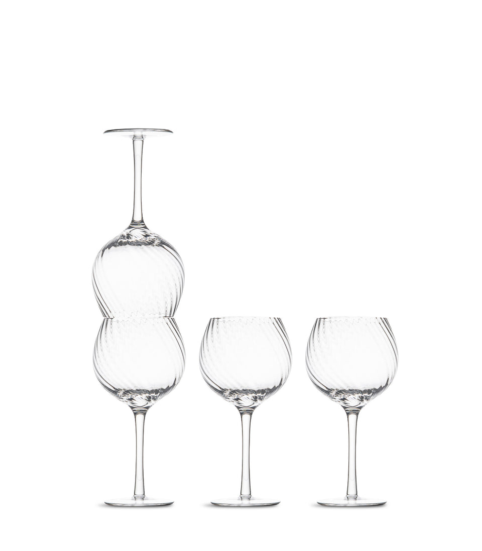 Verres à vin Opacity, lot de 4 Transparent - 6 pièces
