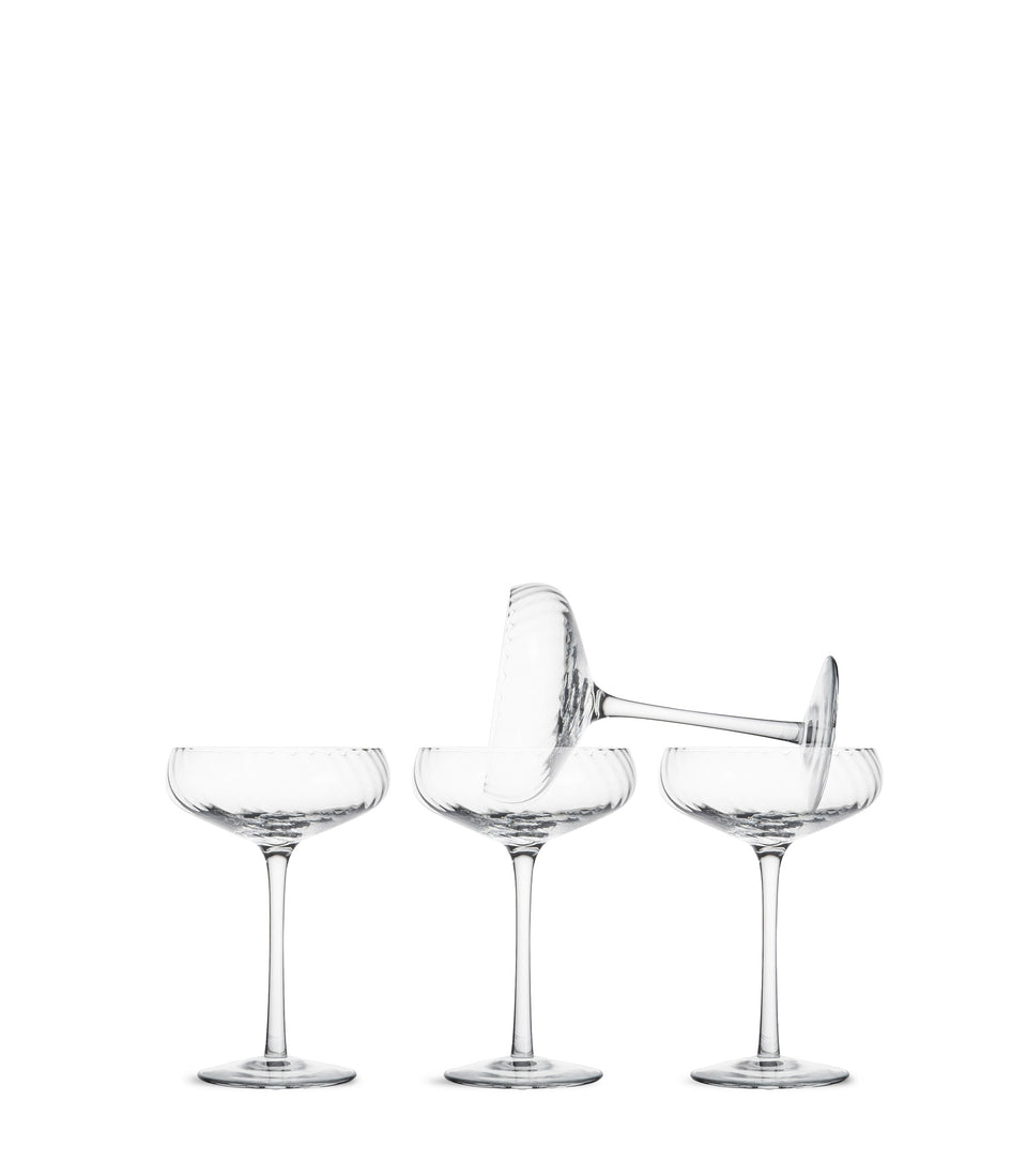 Coupes à champagne Opacity, lot de 4 Transparent - 6 pièces
