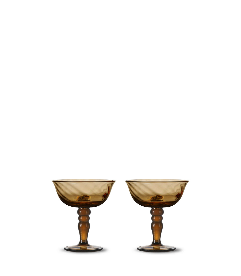 Coupes italiennes Opacity, lot de 2 Marron - 6 pièces