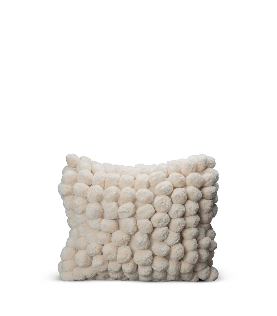 Coussin Pom Pom Écru - 6 pièces