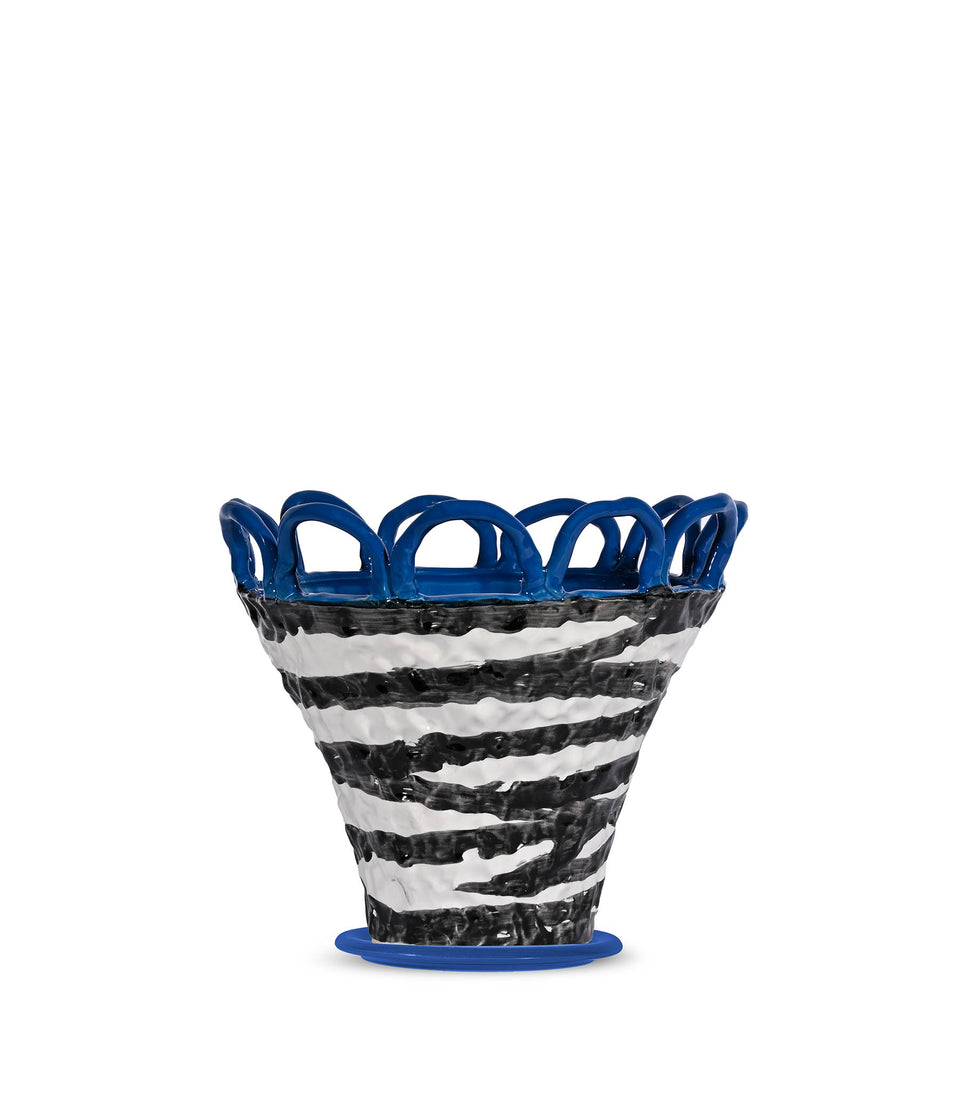 Pot Patty S Zèbre/bleu- 2 pièces