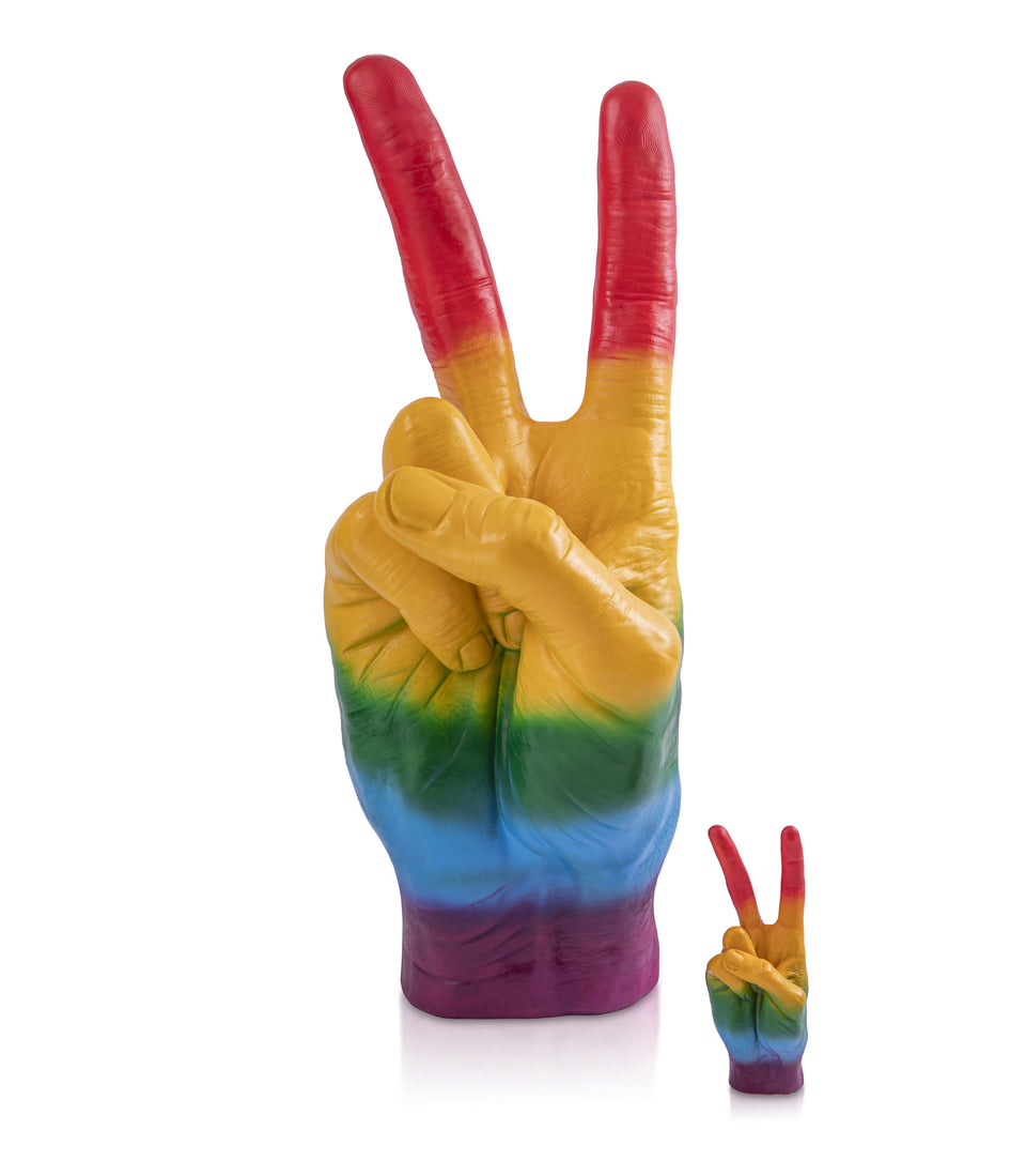 Sculpture Peace XXL Rainbow