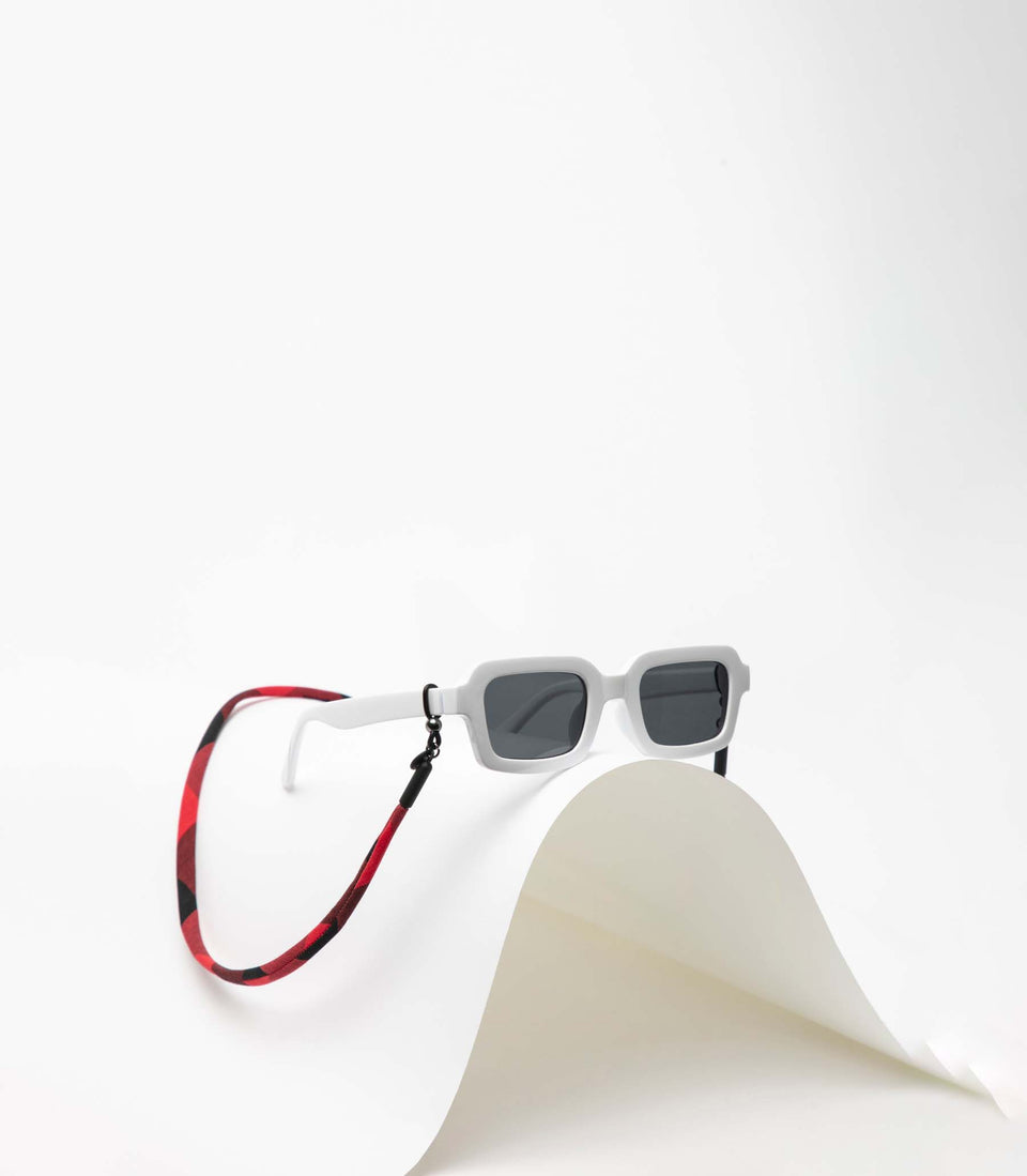 Cordon Lunettes GENUINE BIRMINGHAM (Rouge & Noir) - 3 pièces