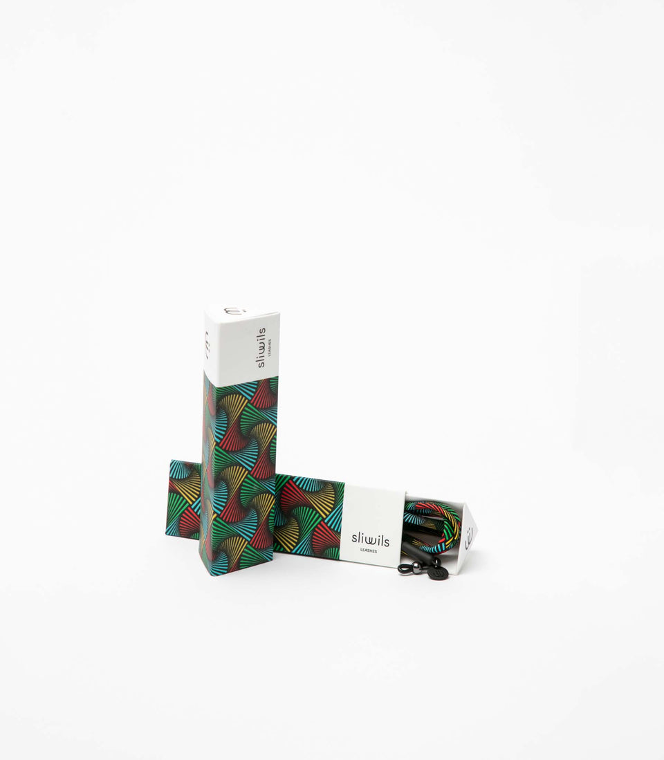 Cordon Lunettes ETHNIC TAKIRI (Bleu/Vert/Rouge/Jaune) - 3 pièces