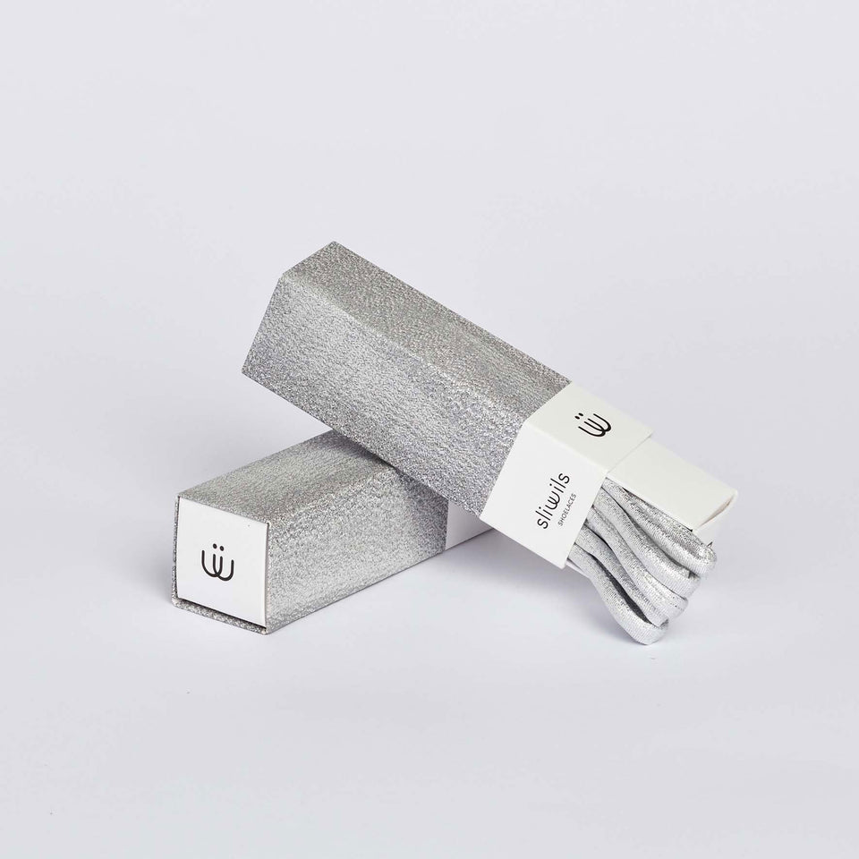 Lacets MANHATTAN CHIC (SILVER) - 3 pièces