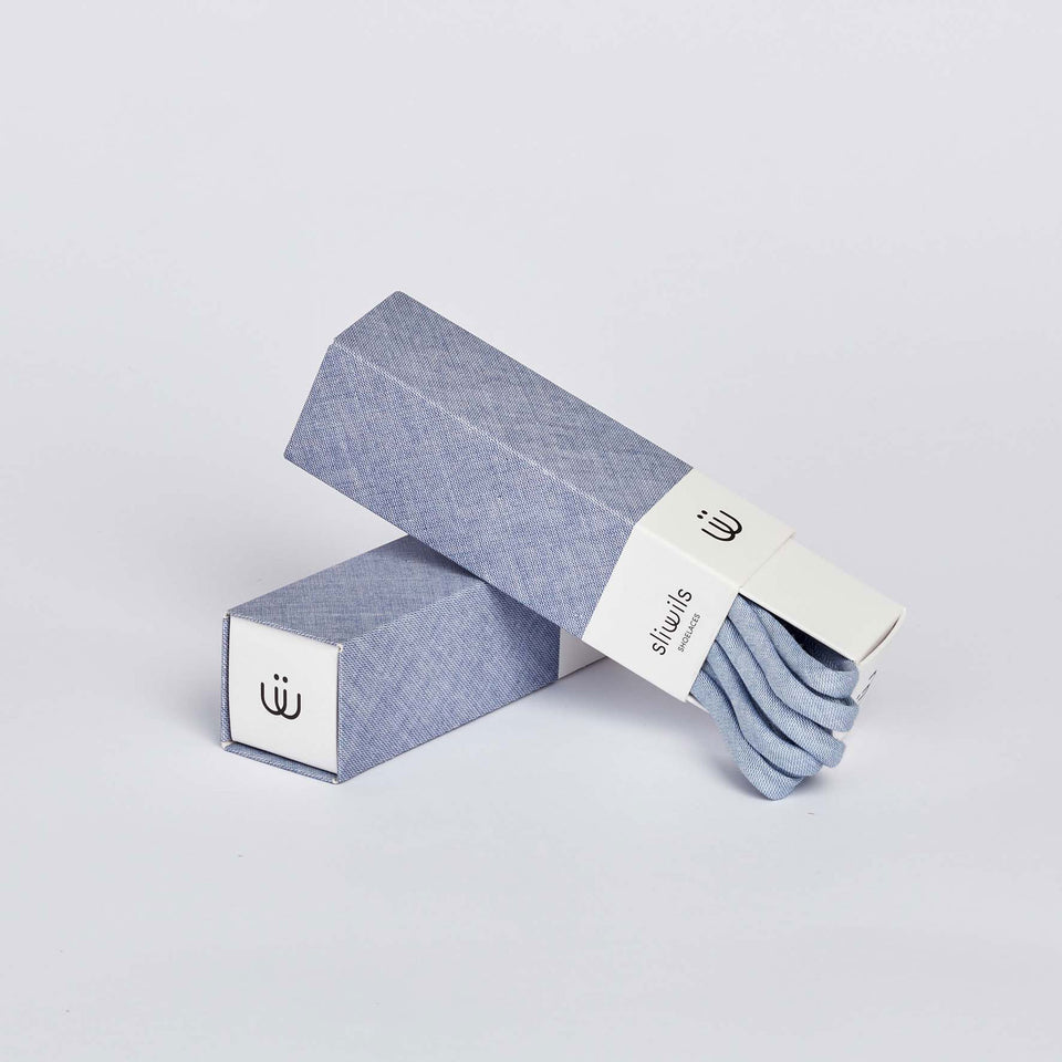 Lacets MANHATTAN CHIC (Bleu Pâle) - 3 pièces