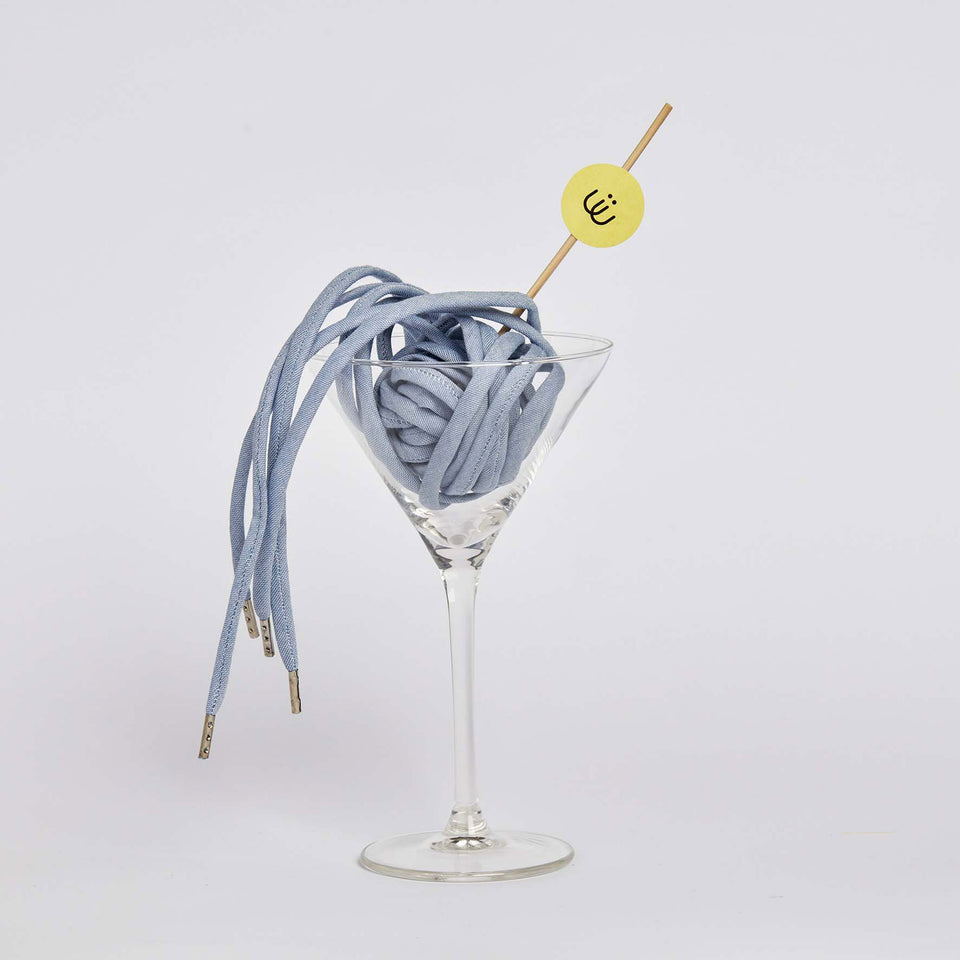 Lacets MANHATTAN CHIC (Bleu Pâle) - 3 pièces