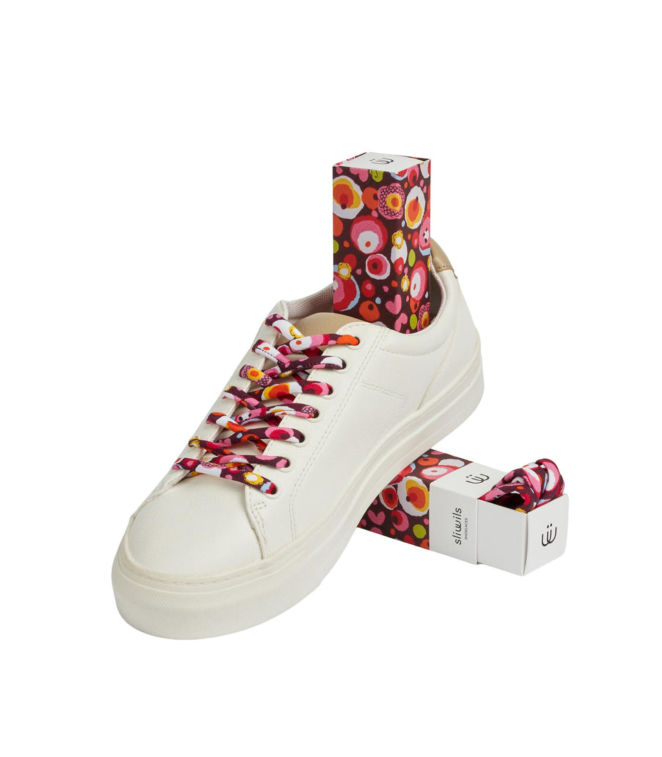 Lacets HOLI JOY FLEUR ROUGE- 3 pièces