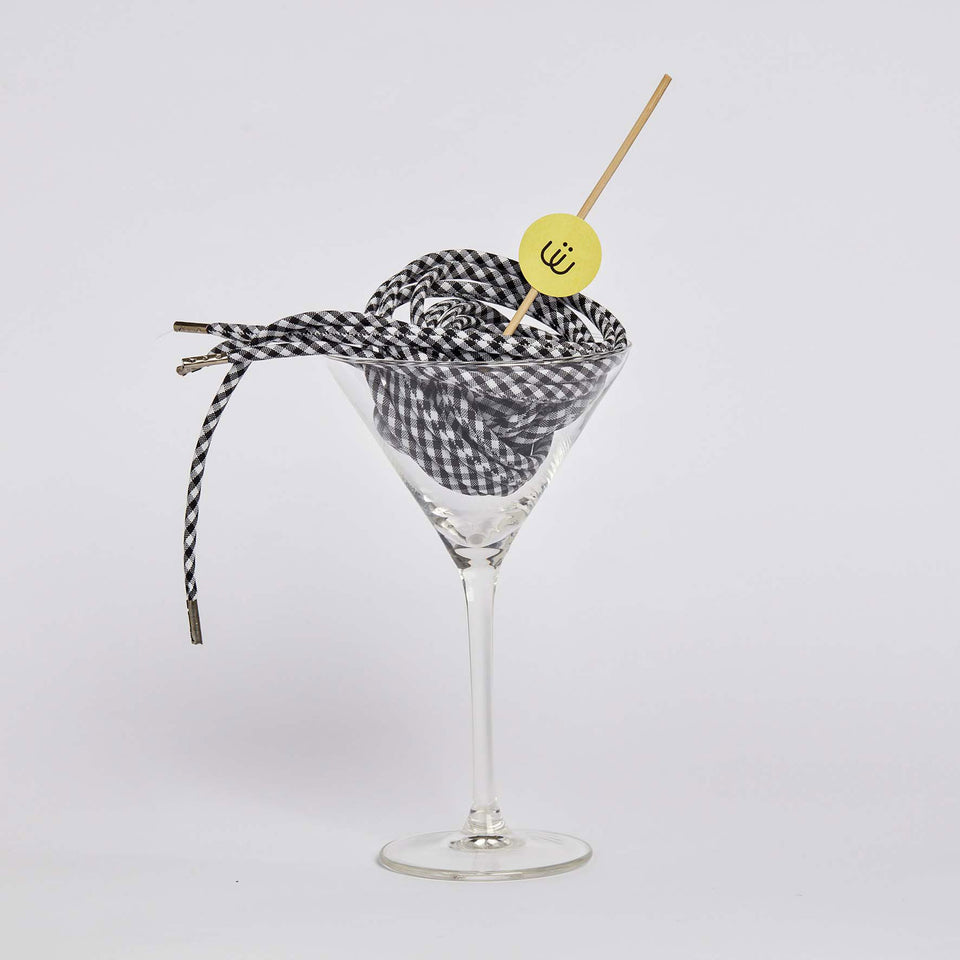 Lacets LINDY SINATRA (Noir & Blanc) - 3 pièces