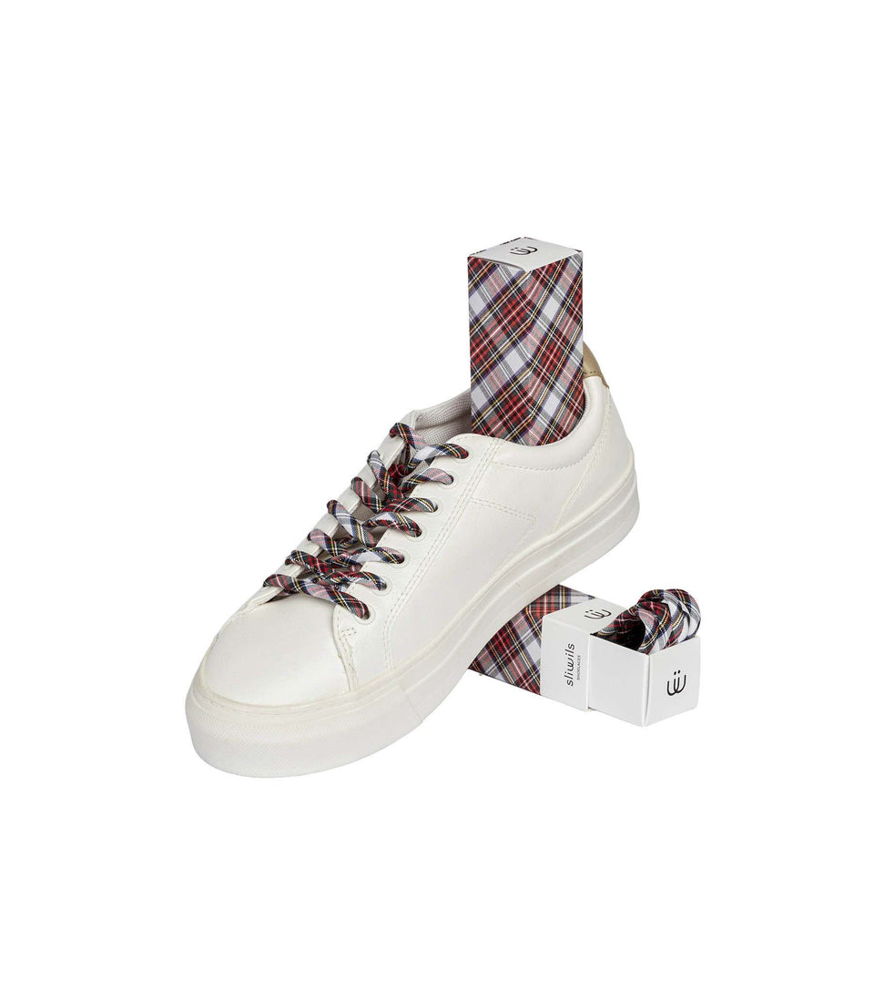 Lacets GENUINE LIVERPOOL (Rouge & blanc) - 3 pièces