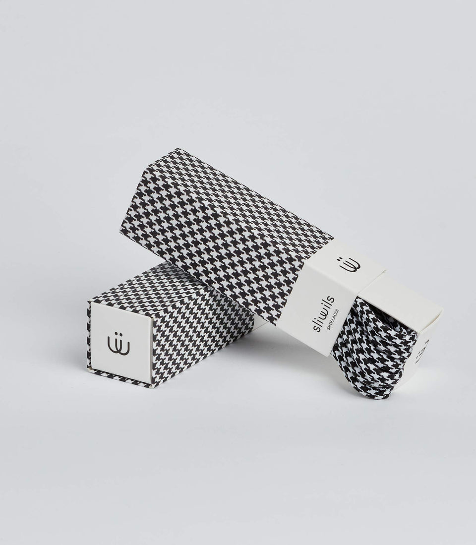 Lacets JAZZ LEQUINES (HOUNDSTOOTH) - 3 pièces