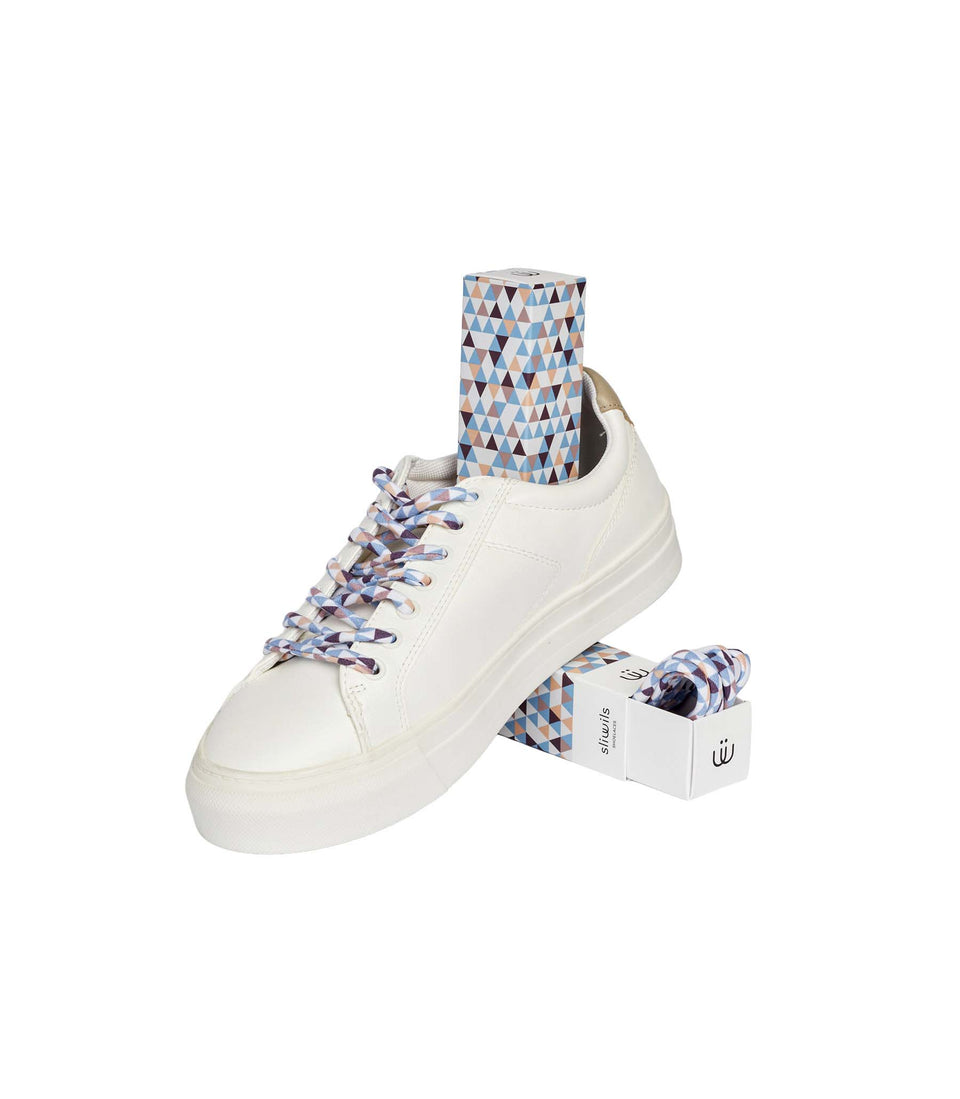 Lacets SUMMIT LEAD (Bleu/Violet) - 3 pièces