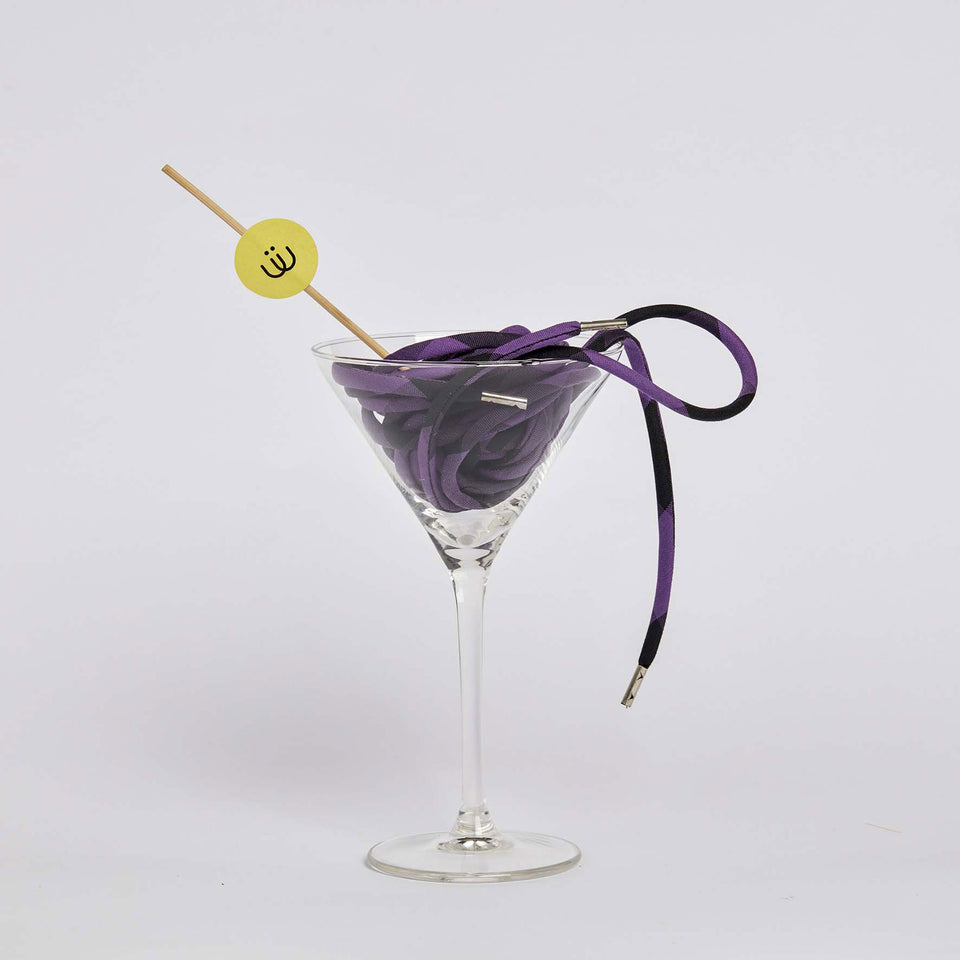 Lacets GENUINE BRIGTHON (Violet&Noir) - 3 pièces